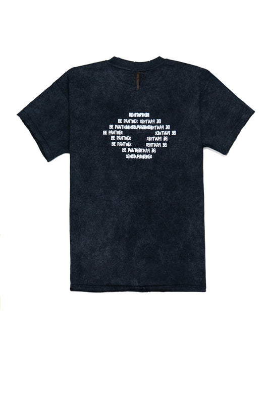 Raw Edge Faded Black T-Shirt