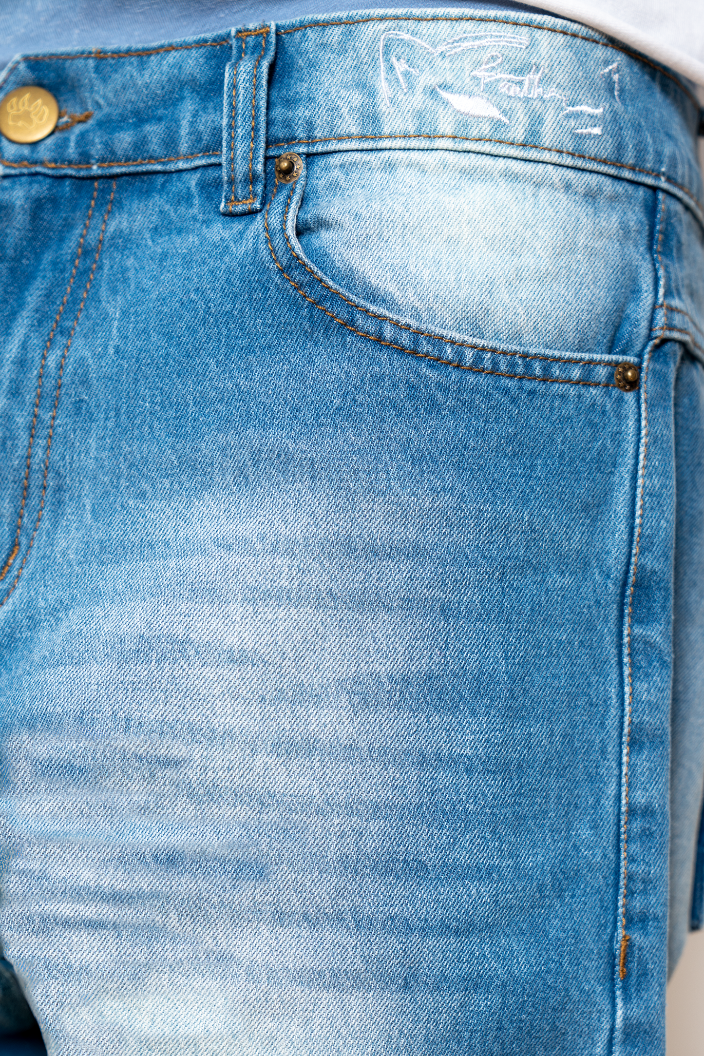 Signature Blue Eye Panther Jeans