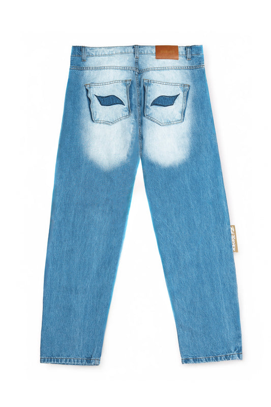 Signature Blue Eye Panther Jeans