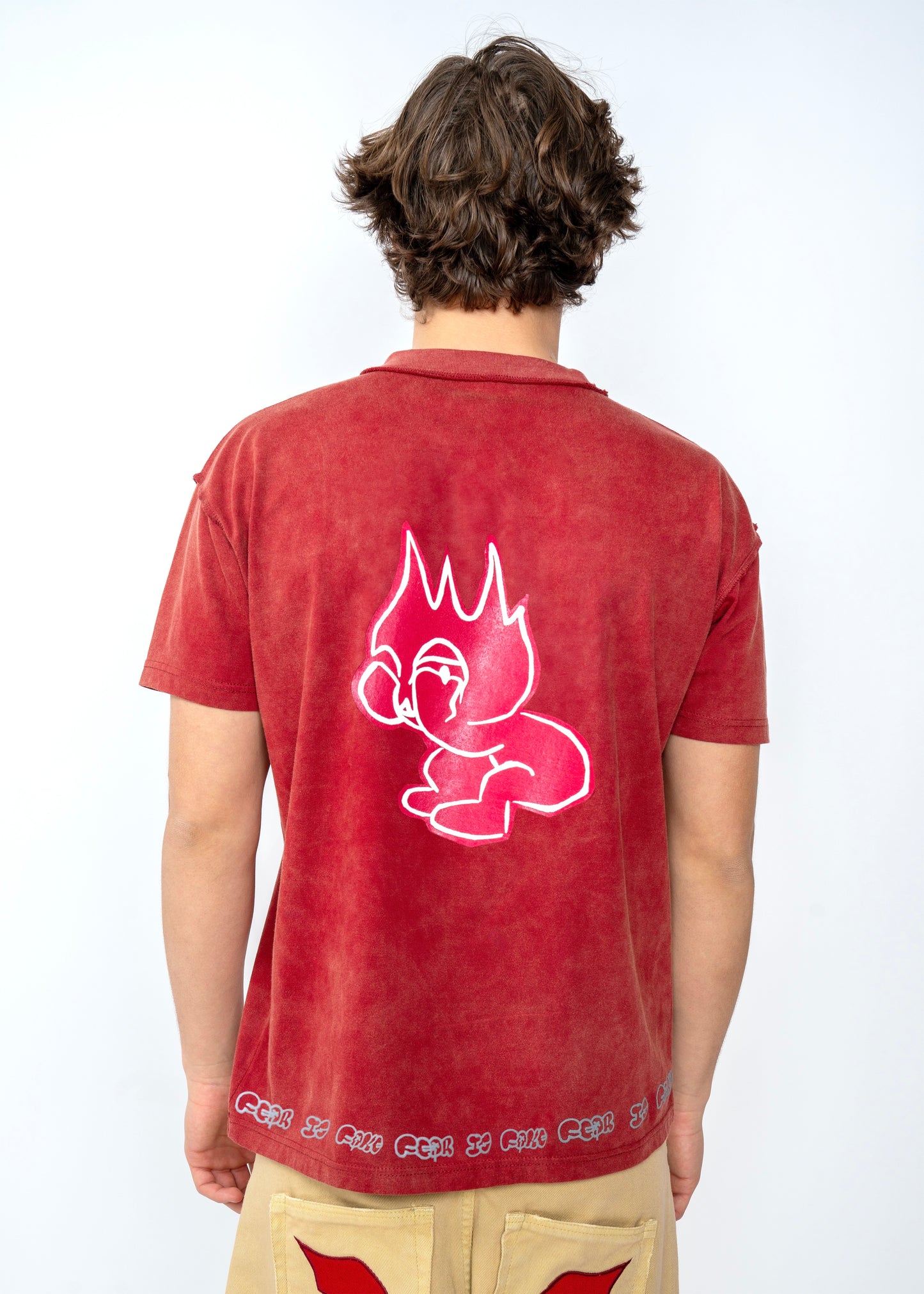 Vintage Washed Ruby Red T-Shirt