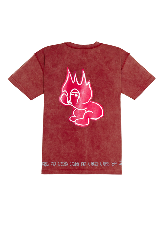 Vintage Washed Ruby Red T-Shirt