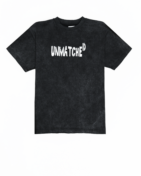 Raw Edge Faded Black T-Shirt
