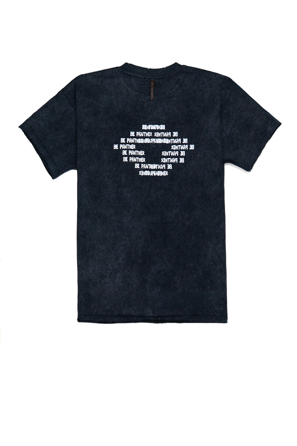 Raw Edge Faded Black T-Shirt