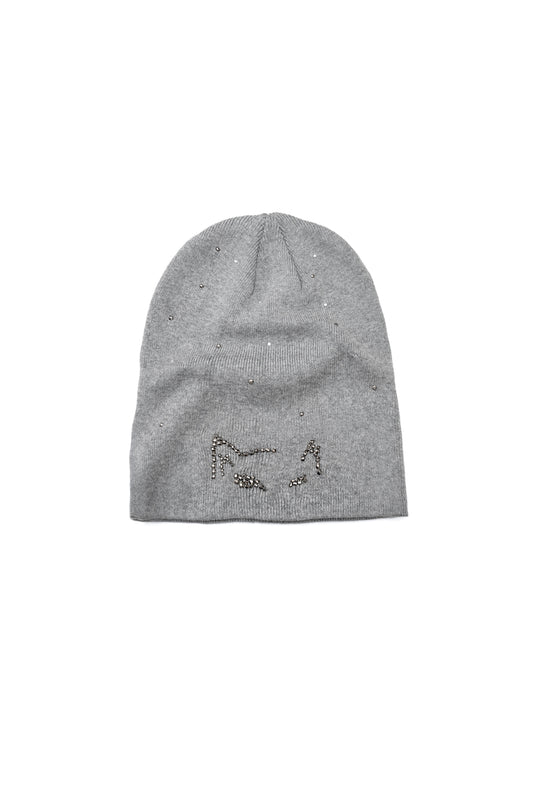 THE CRYSTAL PANTHER™ BEANIE (Light Grey)