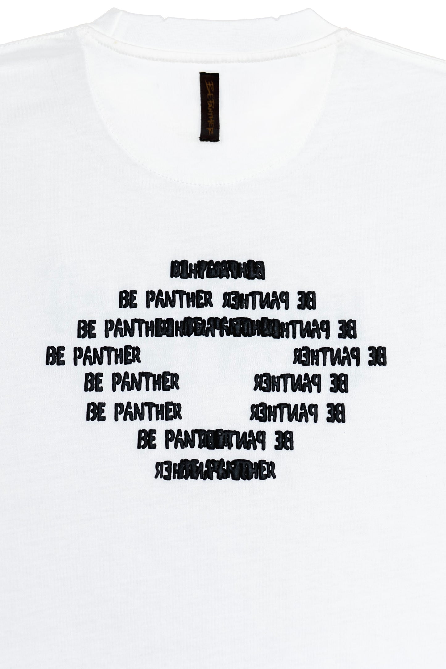 Raw Edge Marshmallow Rhinestone T-Shirt