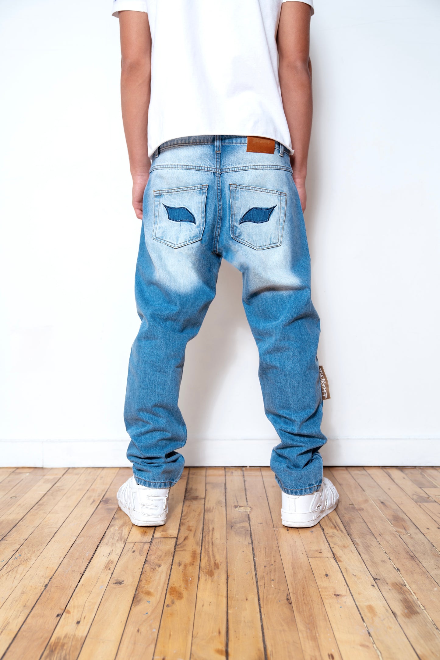 Signature Blue Eye Panther Jeans