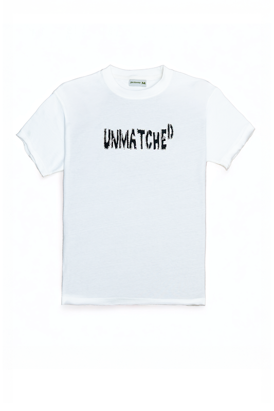 Raw Edge Marshmallow Rhinestone T-Shirt
