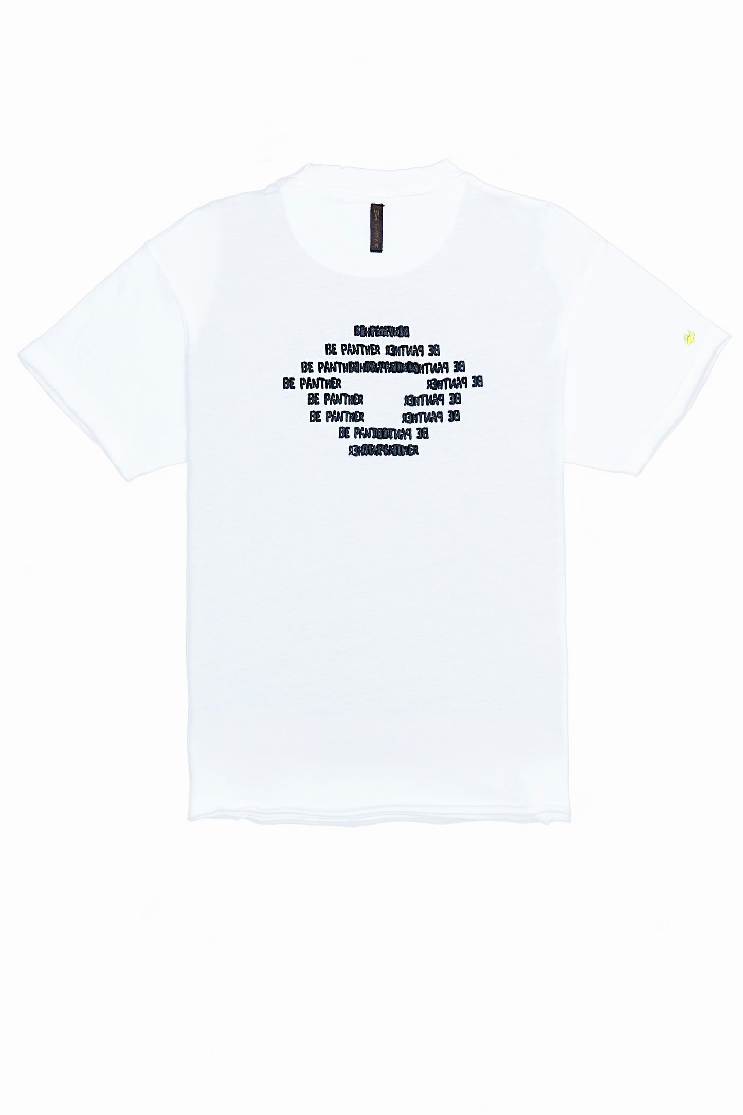 Raw Edge Marshmallow Rhinestone T-Shirt