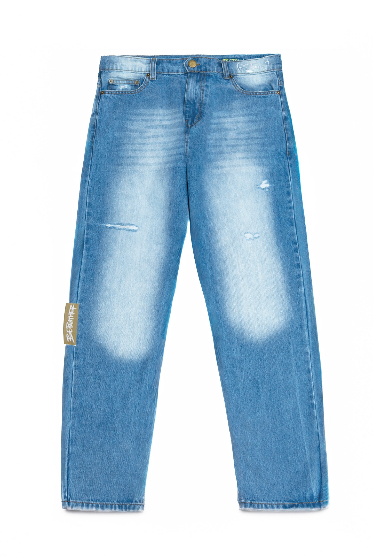 Signature Blue Eye Panther Jeans