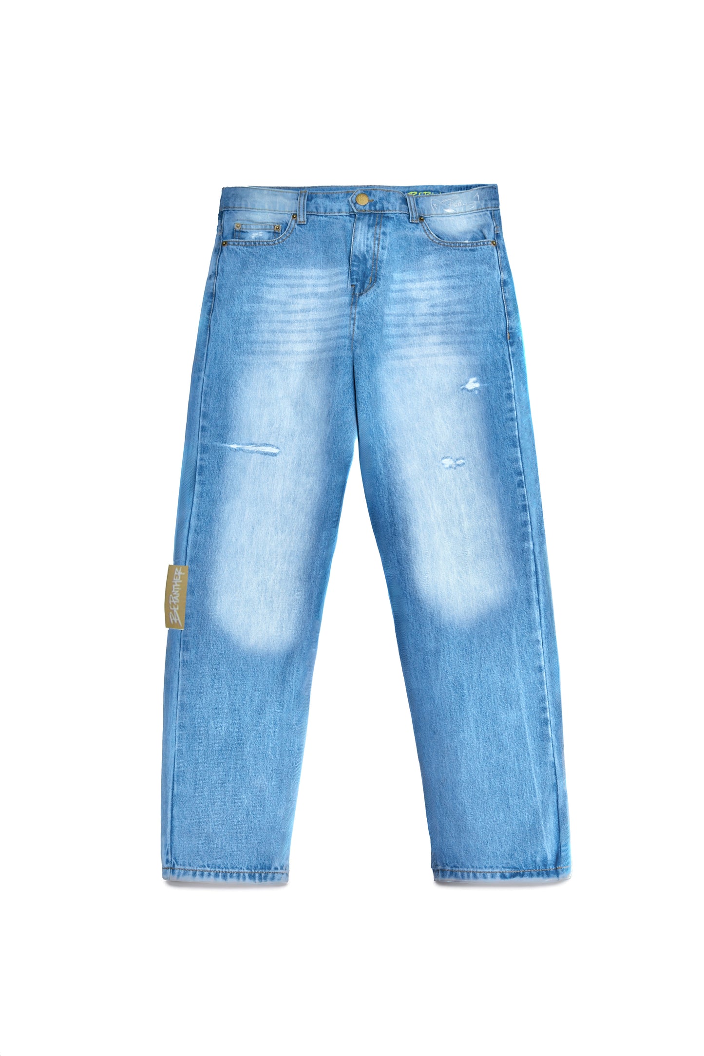 Signature Blue Eye Panther Jeans