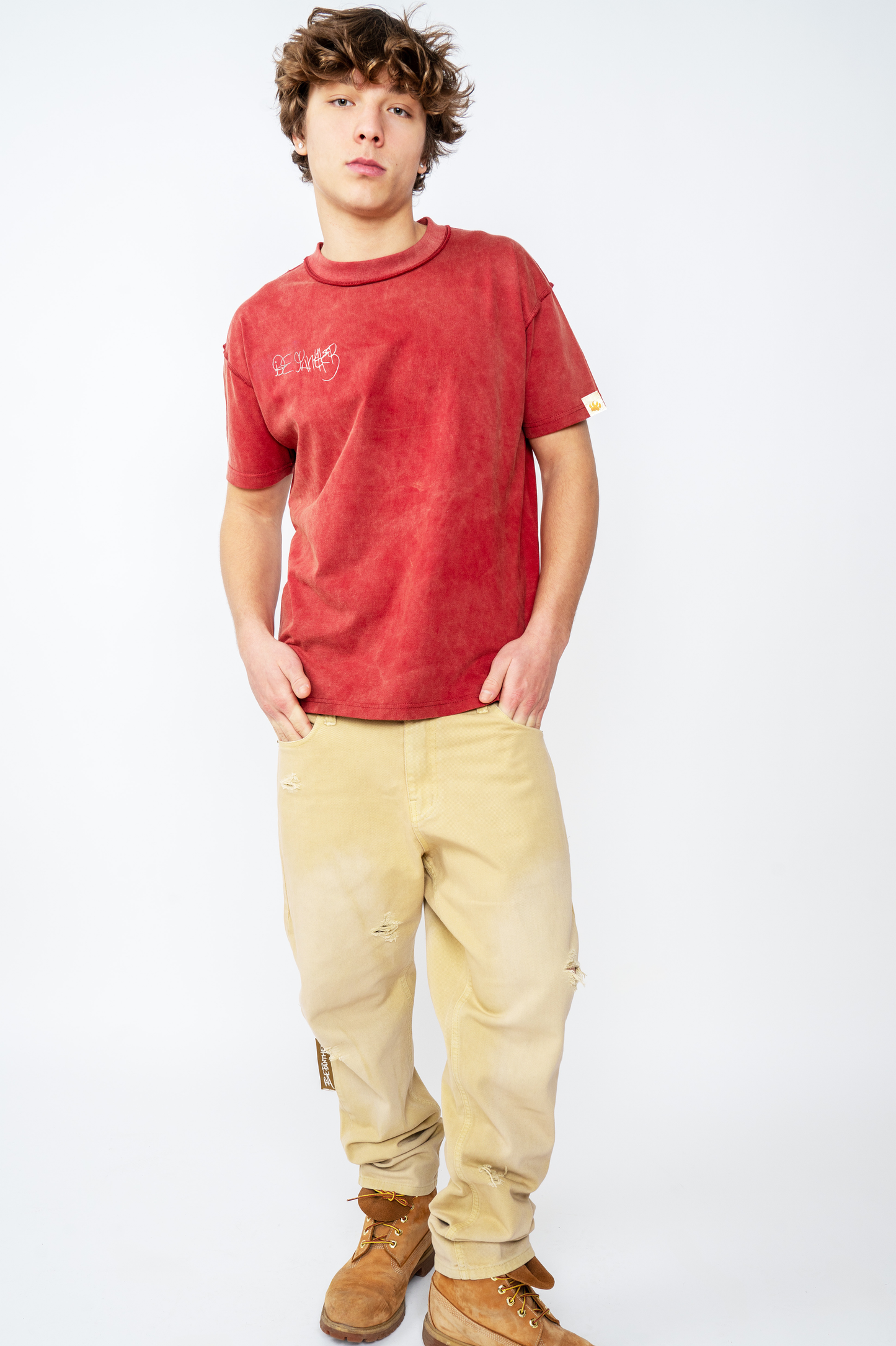 Vintage Washed Ruby Red T-Shirt