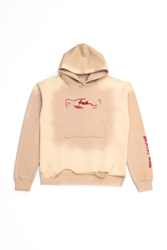 Half Panther Face Logo Hoodie