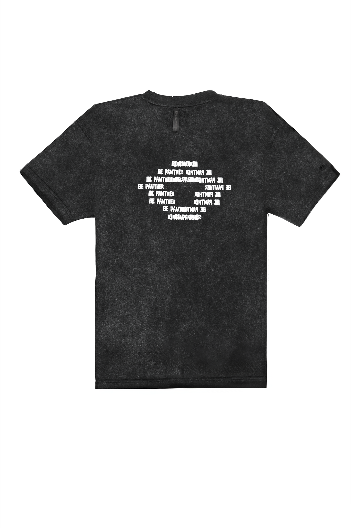 Raw Edge Faded Black T-Shirt