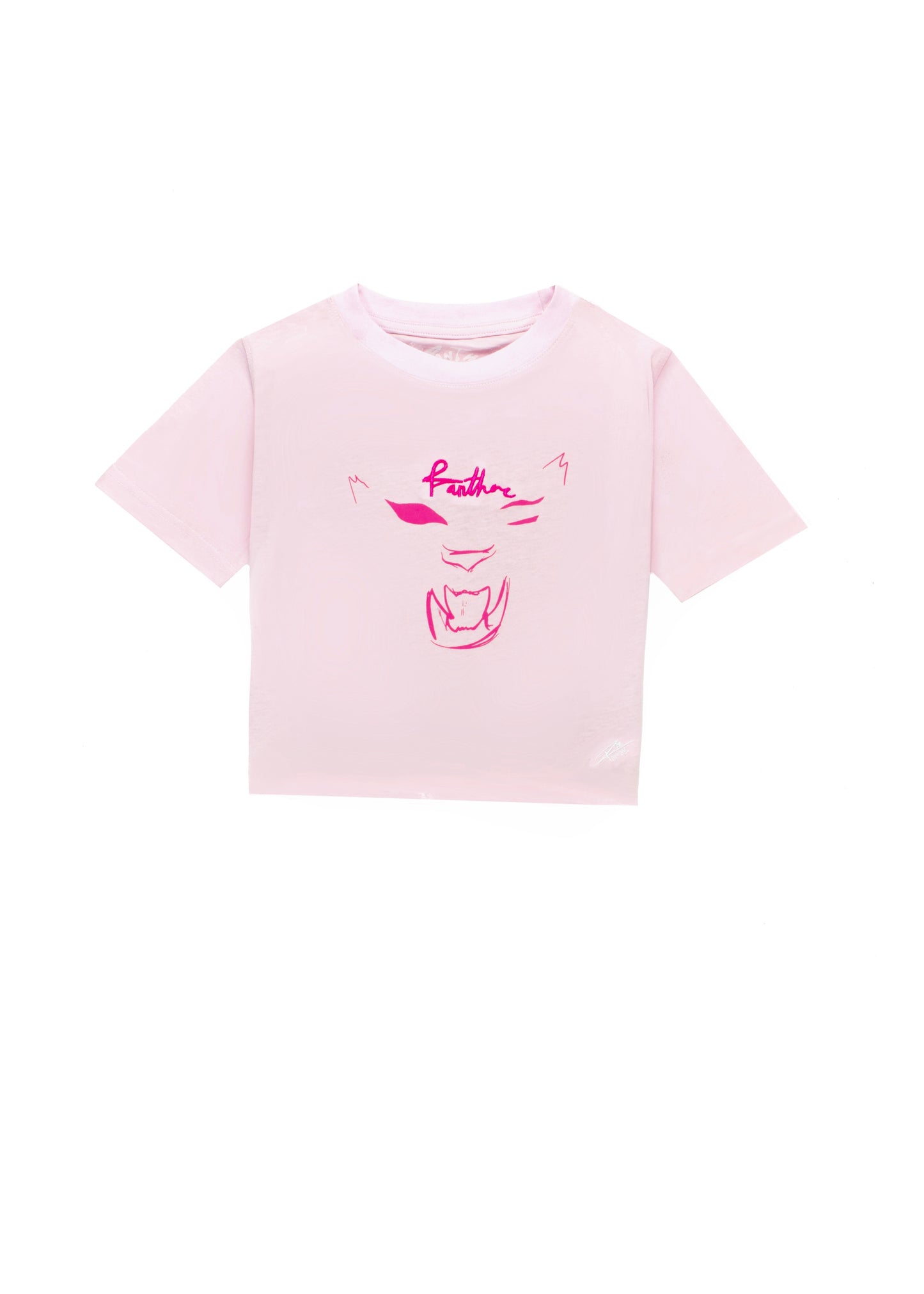 Pink Panther Cropped Baby Tee