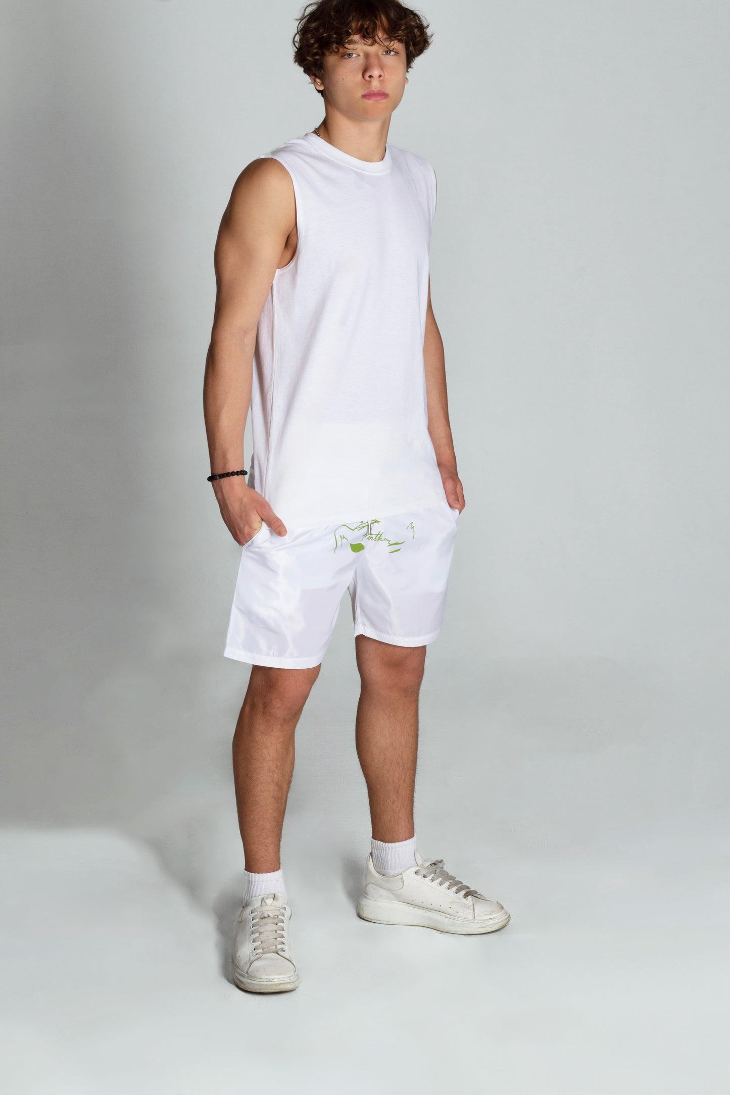 Half Panther Face Swim Shorts